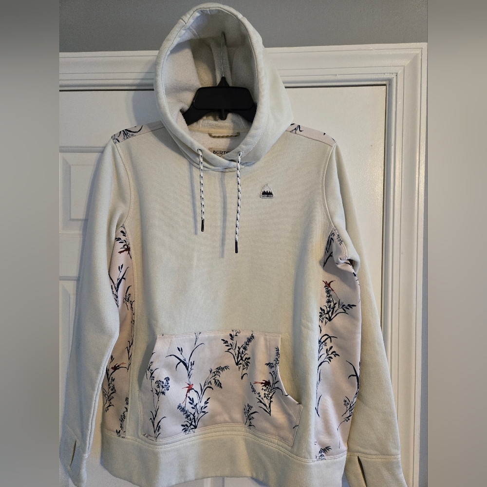 Burton Cream Hoodie with Print Panels